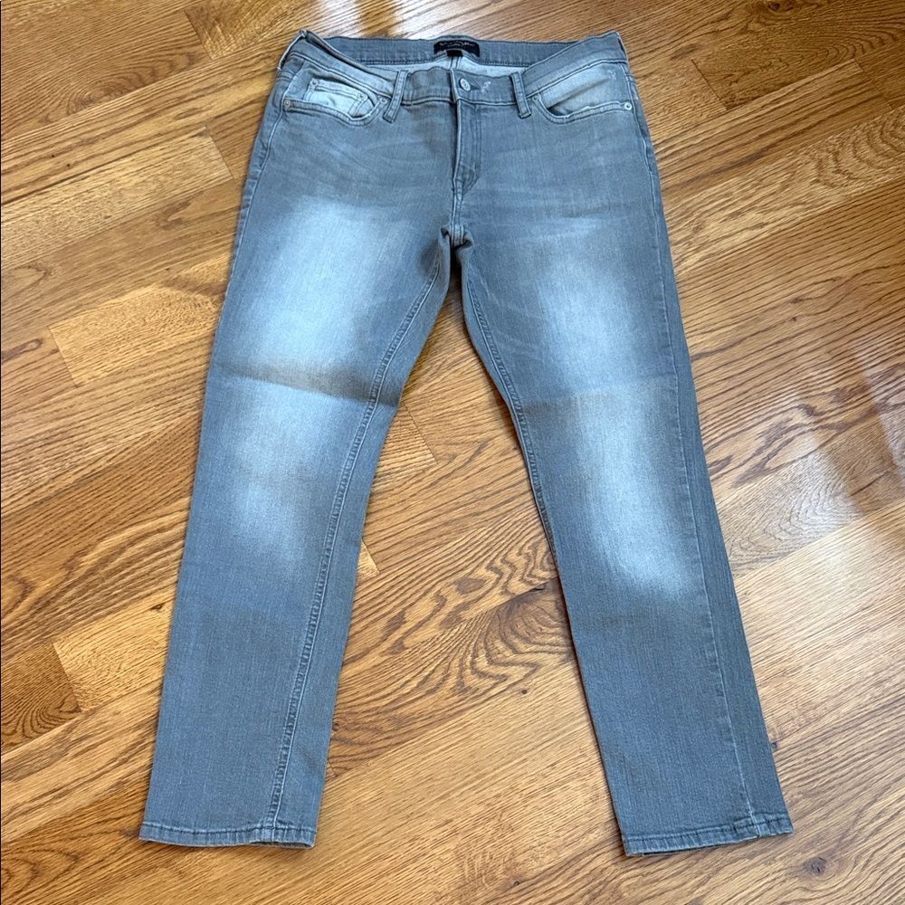 Banana Republic Girlfriend Jeans Gray Wash Stretch Denim Size 28 / 6